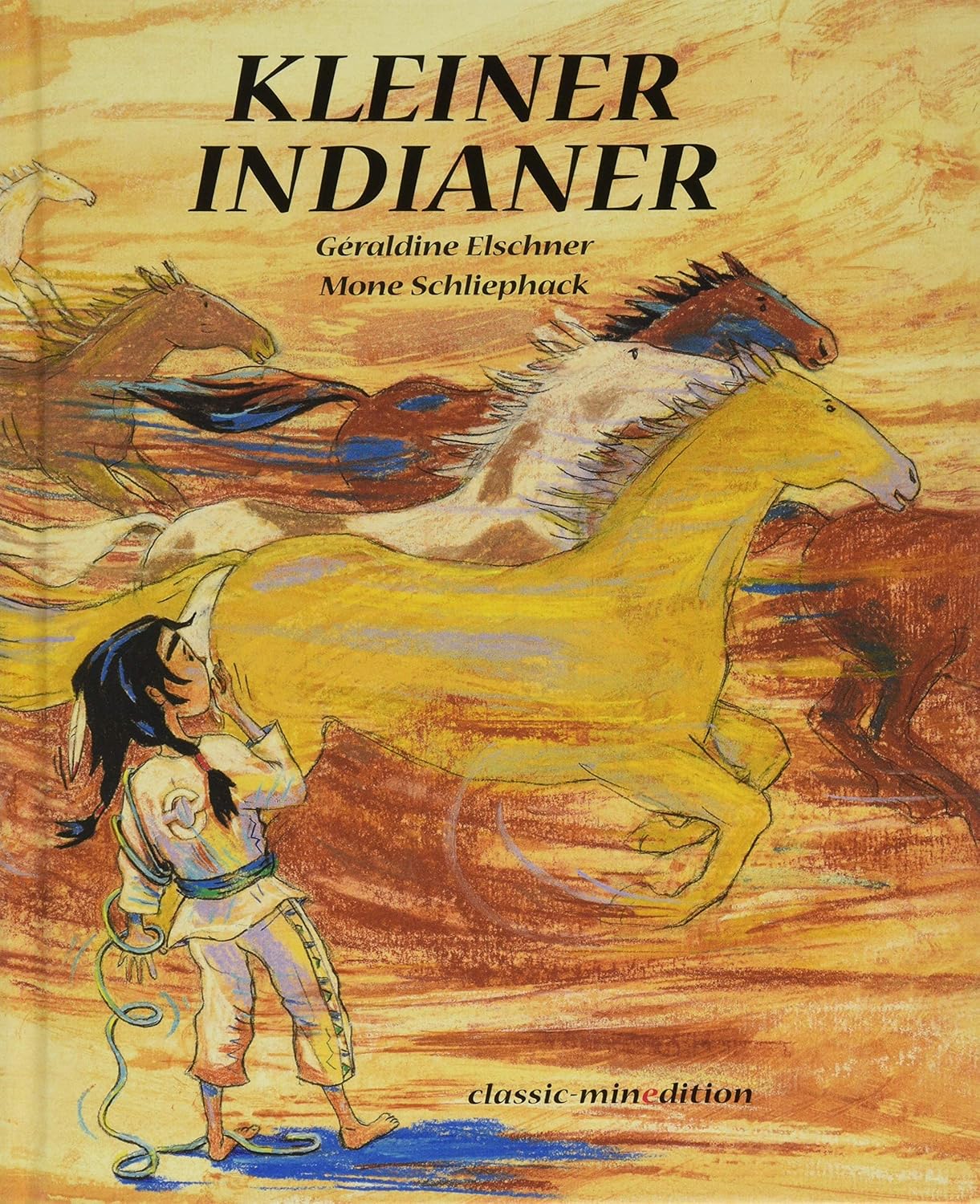 Kleiner Indianer Fallender Schnee